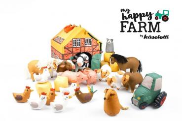 Baumwoll Panel ca. 197cm My Happy Farm by Käselotti von Swafing